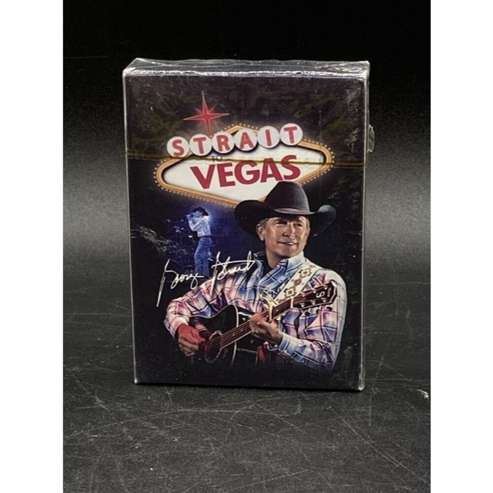 George Straight County Music Vegas Playing Cards Sealed Vintage